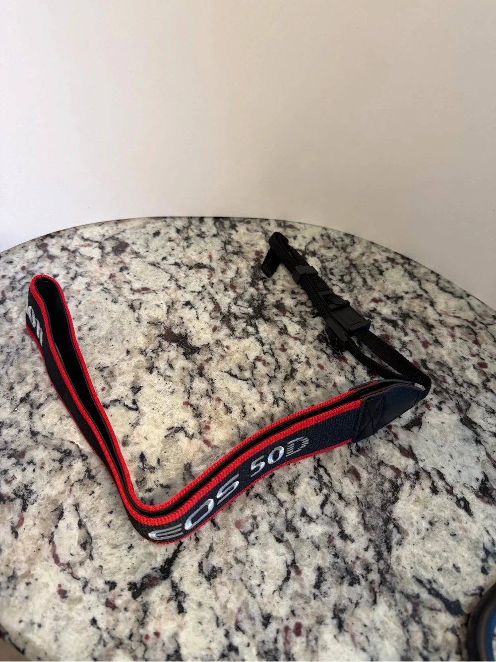 Canon NWOT Camera Neck Strap - Black with Red Trim and White Lettering